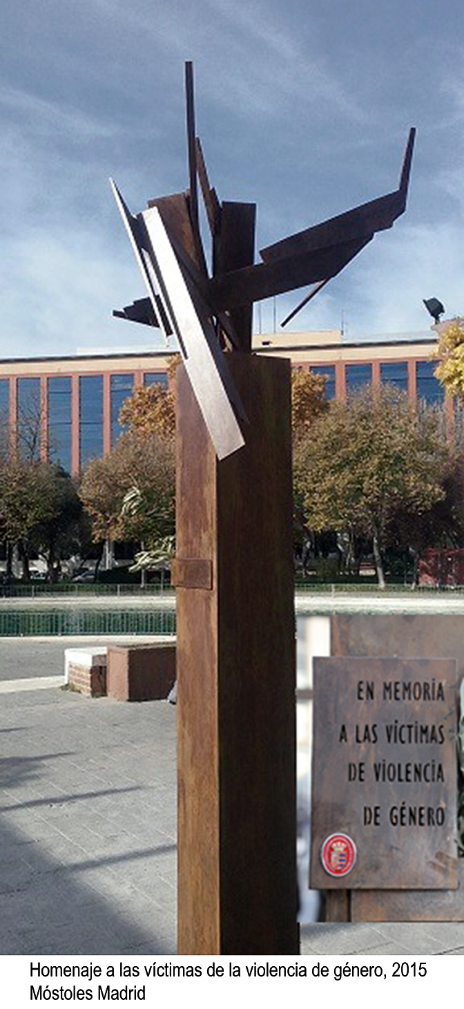Homenaje a las víctimas de género, 2015, Móstoles Madrid