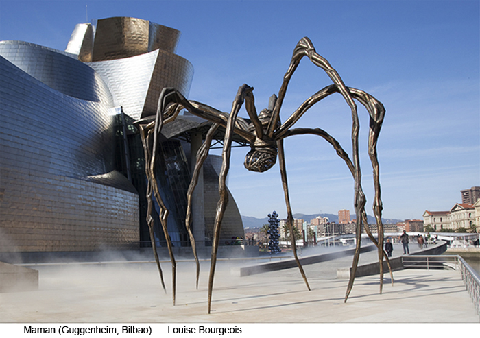 Escultura pública Maman, de Louise-Bourgeois,Museo Guggenheim Bilbao