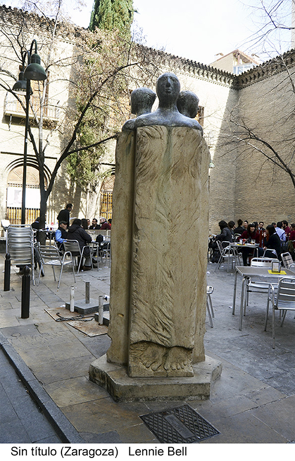 Sin título Zaragoza Lennie Bell, Escultura pública.